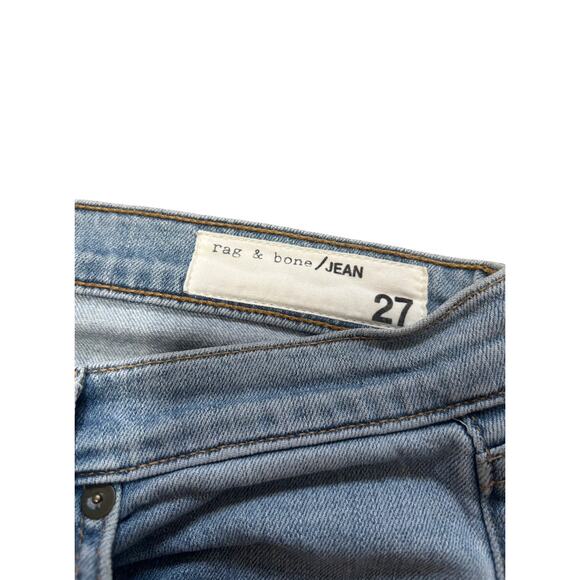 Rag & Bone Dre Distressed Capri Boyfriend Jeans Size 27 Mid Rise Crop - Picture 3 of 5